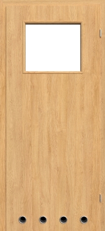 Usa interior NaturaHR - Oiled oak - model 2 (cu guri de ventilatie)