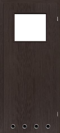 Usa interior NaturaHR - Dark oak - model 2 (cu guri de ventilatie)